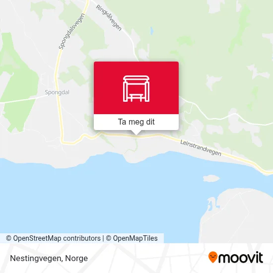 Nestingvegen kart