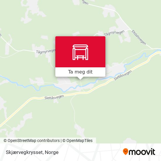Skjærvegkrysset kart