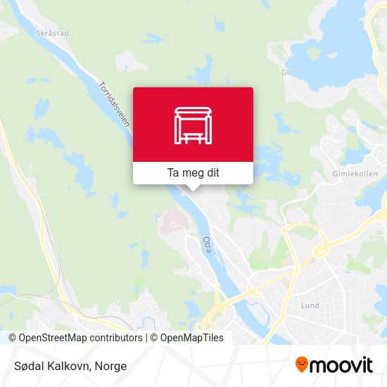 Sødal Kalkovn kart