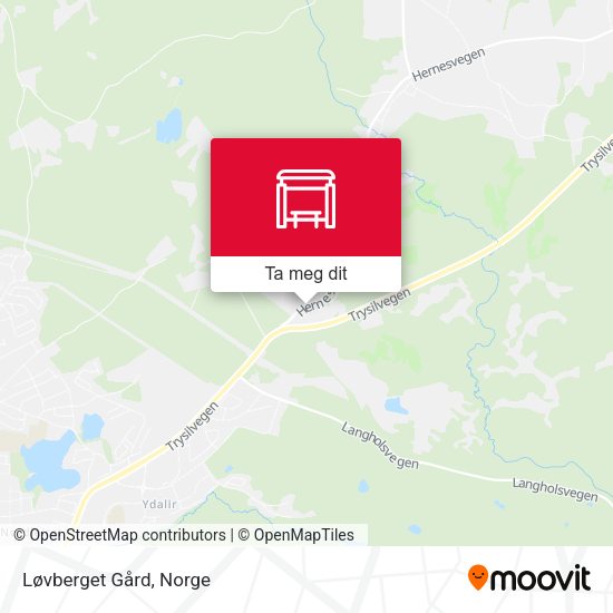 Løvberget Gård kart