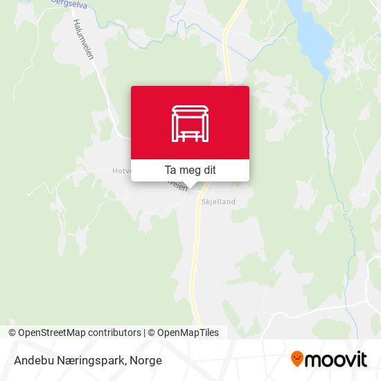 Andebu Næringspark kart