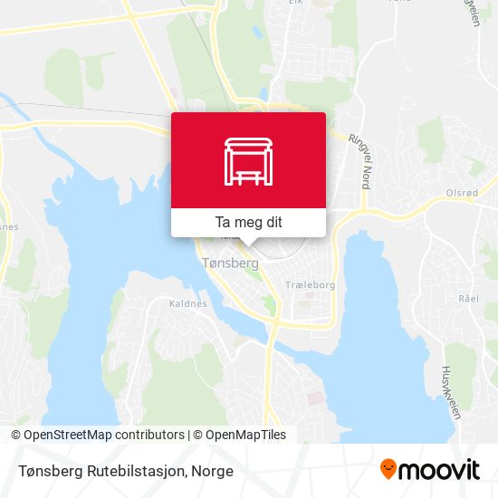 Tønsberg Rutebilstasjon kart