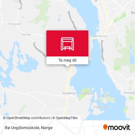 Bø Ungdomsskole kart