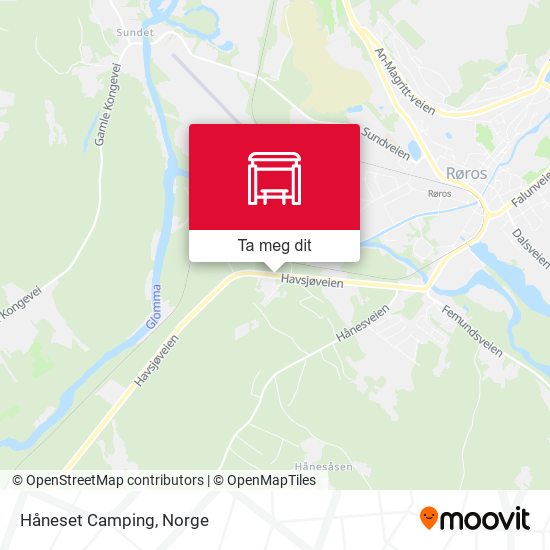 Håneset Camping kart