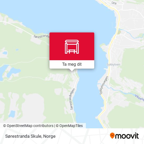Sørestranda Skule kart