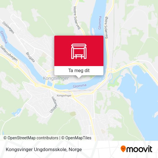 Kongsvinger Ungdomsskole kart