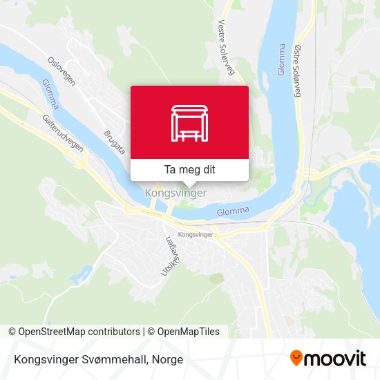 Kongsvinger Svømmehall kart