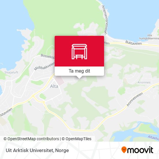 Uit Arktisk Universitet kart