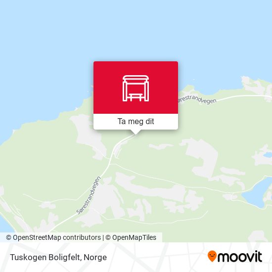 Tuskogen Boligfelt kart