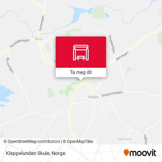 Kleppelunden Skule kart
