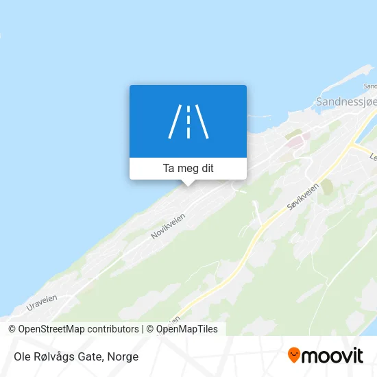 Ole Rølvågs Gate kart