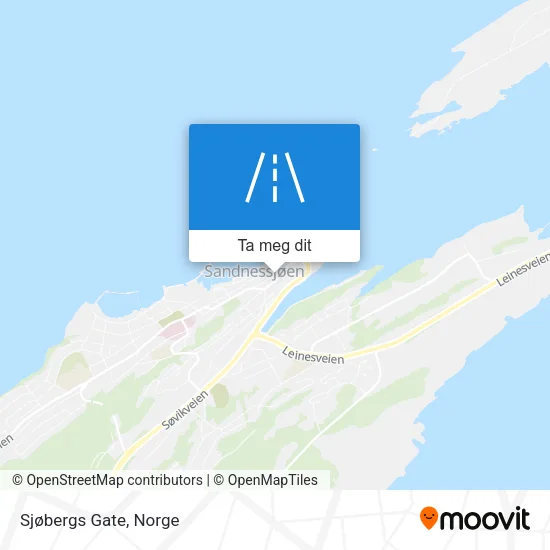 Sjøbergs Gate kart