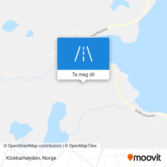 Klokkarhøyden kart