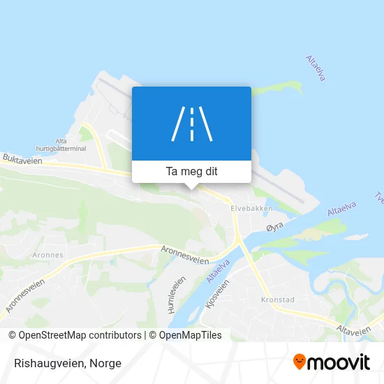 Rishaugveien kart