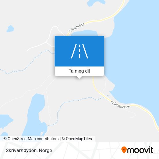 Skrivarhøyden kart