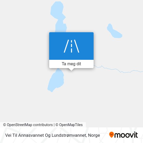 Vei Til Annasvannet Og Lundstrømvannet kart