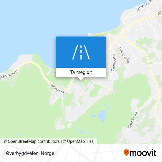 Øverbygdveien kart