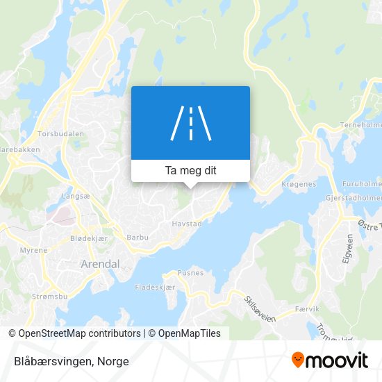 Blåbærsvingen kart