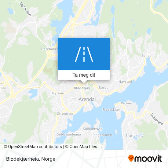 Blødekjærheia kart