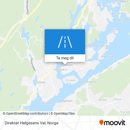 Direktør Helgesens Vei kart