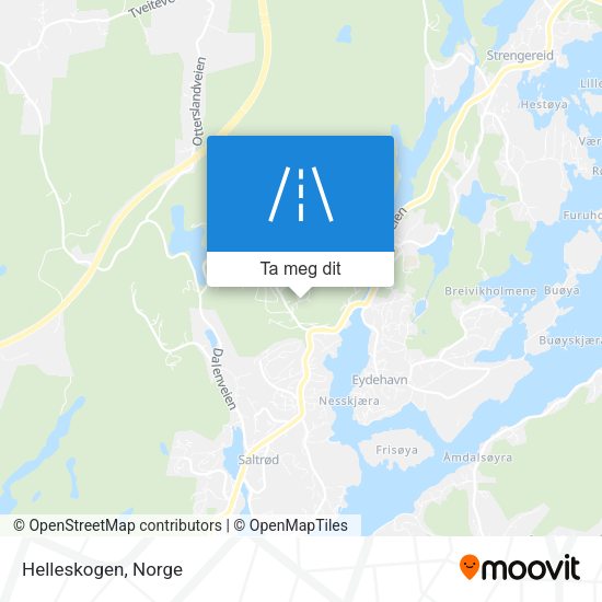 Helleskogen kart