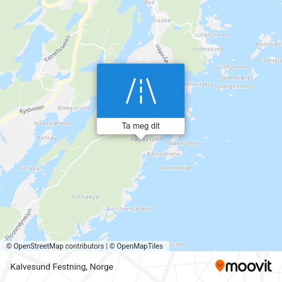 Kalvesund Festning kart