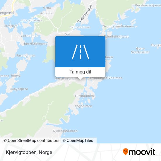 Kjørvigtoppen kart