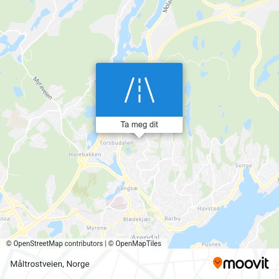 Måltrostveien kart