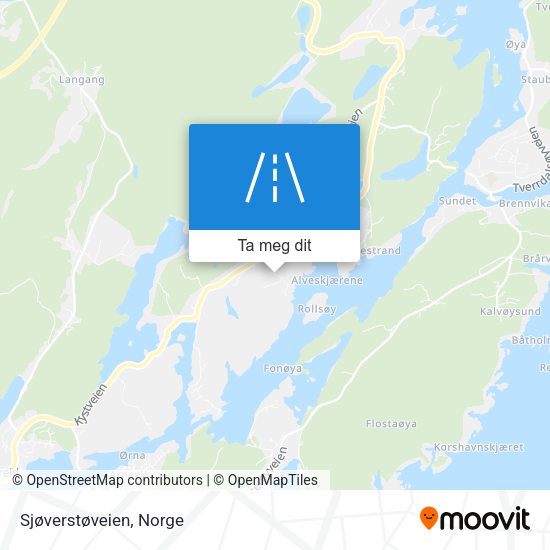 Sjøverstøveien kart