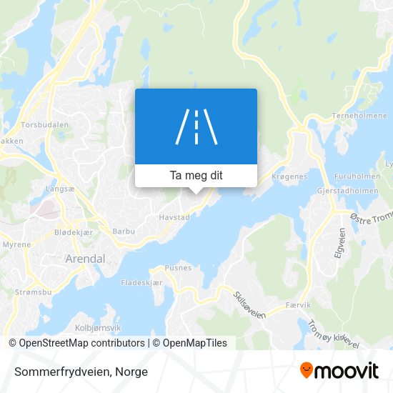 Sommerfrydveien kart