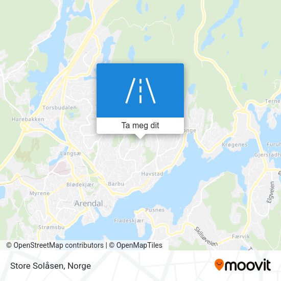 Store Solåsen kart