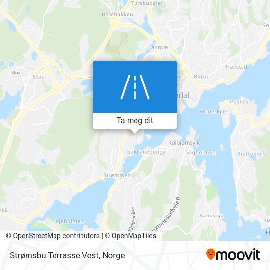 Strømsbu Terrasse Vest kart