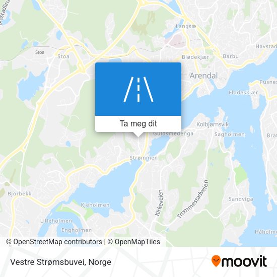 Vestre Strømsbuvei kart