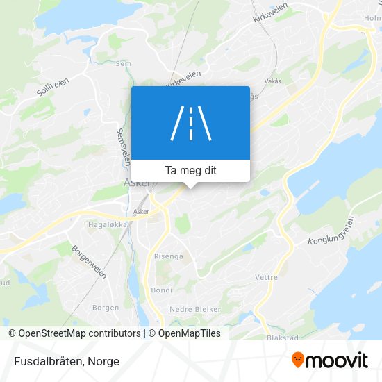 Fusdalbråten kart