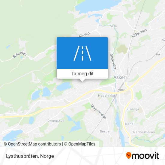 Lysthusbråten kart