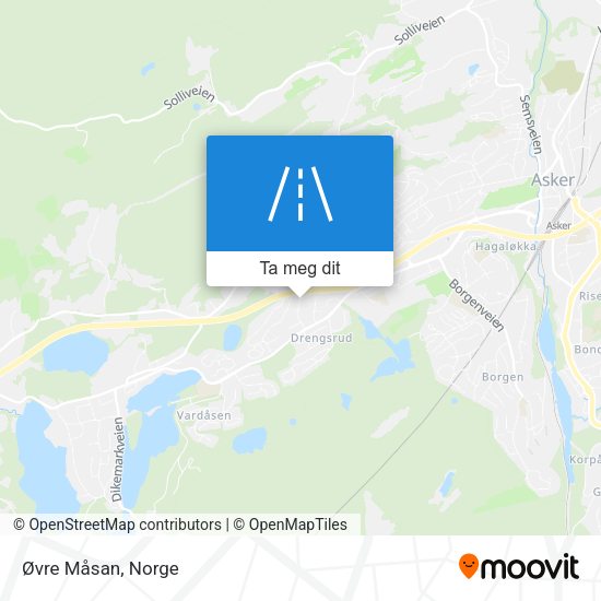 Øvre Måsan kart