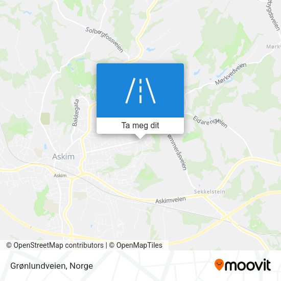 Grønlundveien kart