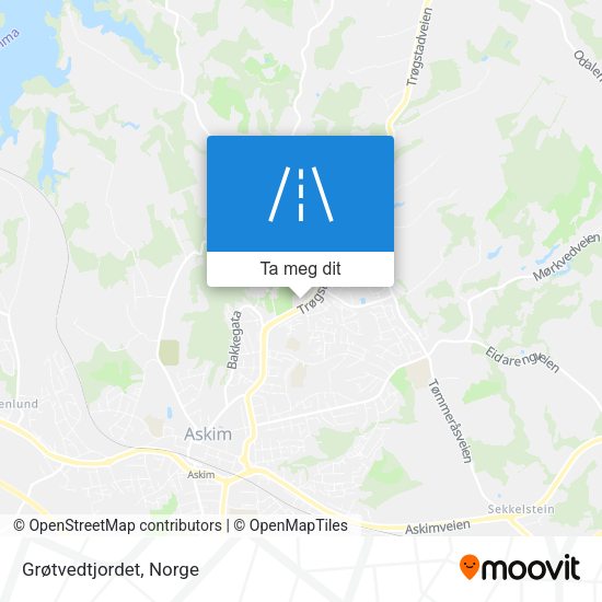 Grøtvedtjordet kart