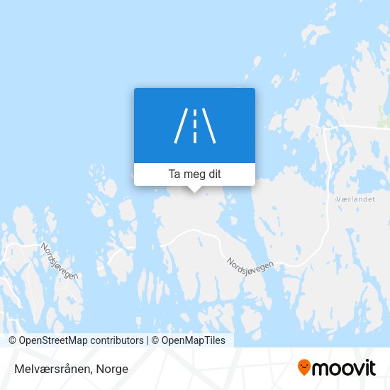 Melværsrånen kart