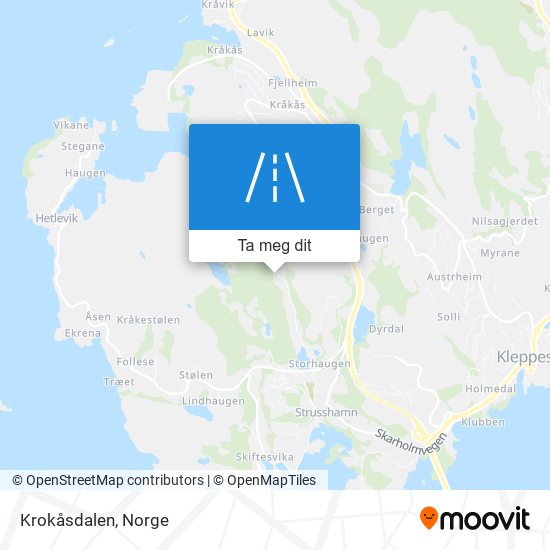 Krokåsdalen kart