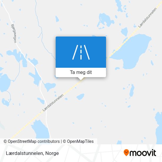 Lærdalstunnelen kart