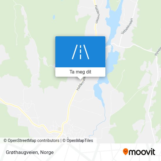 Grøthaugveien kart