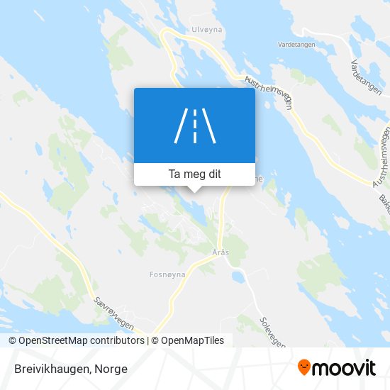 Breivikhaugen kart