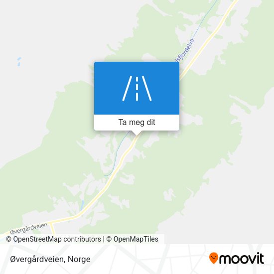Øvergårdveien kart