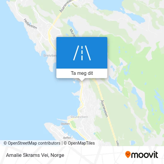 Amalie Skrams Vei kart