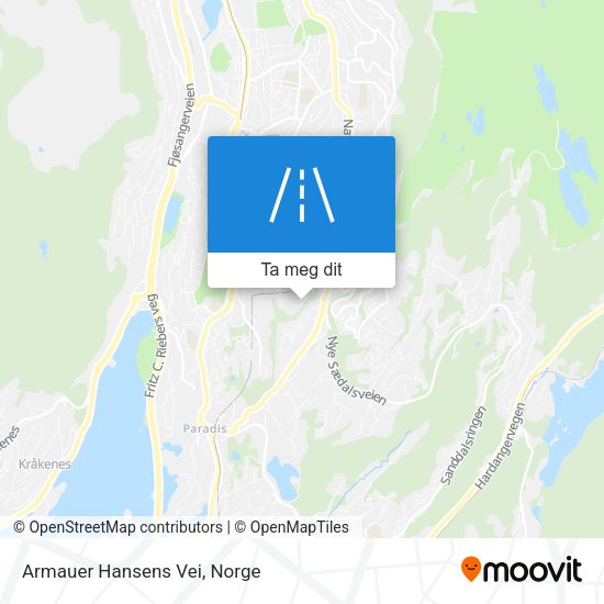 Armauer Hansens Vei kart