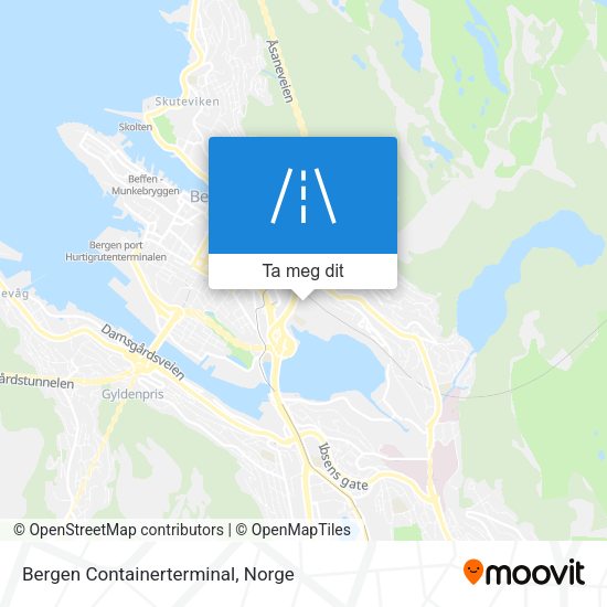 Bergen Containerterminal kart