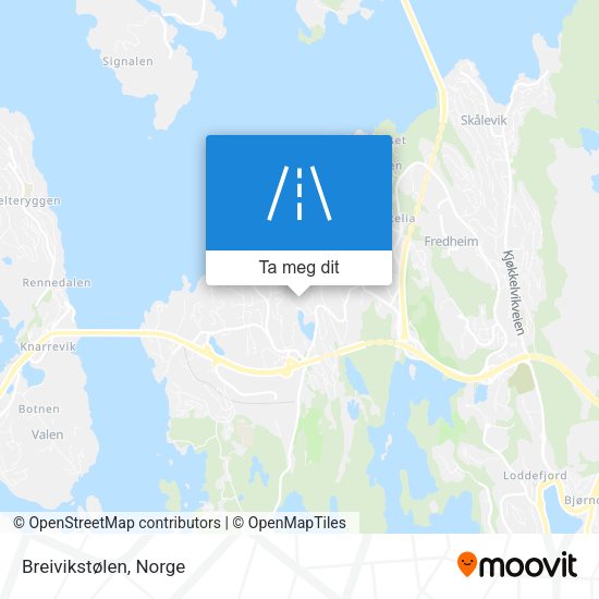 Breivikstølen kart