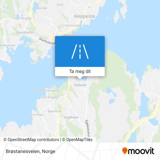 Brøstanesveien kart