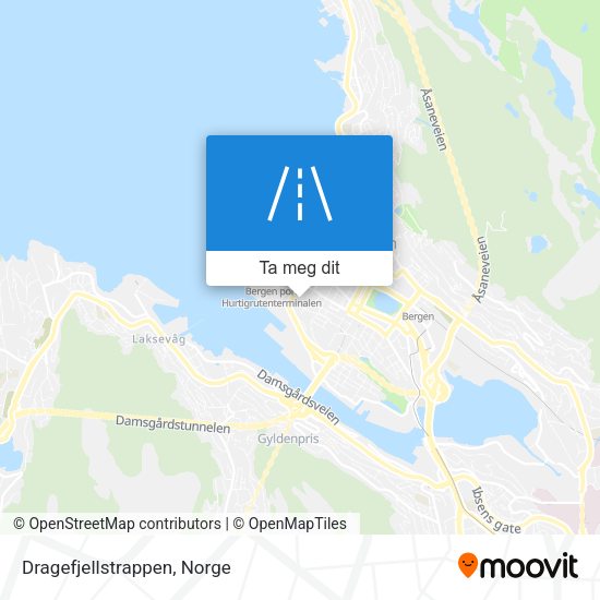 Dragefjellstrappen kart